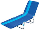 RIO beach Portable Folding Backpack Beach Lounge Chair with Backpack Straps and Storage Pouch, Blue Stripe, ·72“ x 22“ x 10"