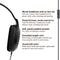 Panasonic Full-Sized Lightweight Over-The-Ear Headphones with Mic and Long Cord - RP-HT161M (Black)