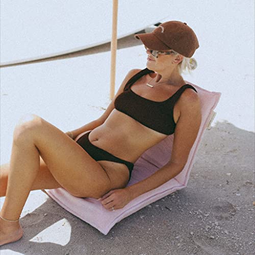 Terry Travel Lounger Chair in Salmon Pink