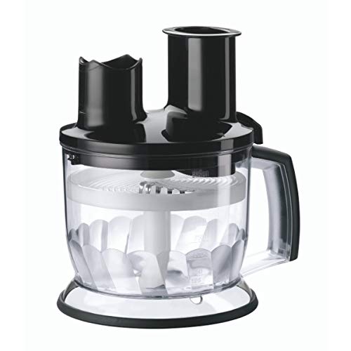 Braun Household Food Processor Attachment MQ 70 - Hand Blender Accessories Compatible with Braun Household MultiQuick Hand Blender with EasyClick System, 1.5 L, Black