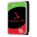 Seagate IronWolf Pro, NAS, 3.5" HDD, 16TB, SATA 6Gb/s, 7200RPM, 256MB Cache, 5 Years or 2.5M Hours MTBF Warranty
