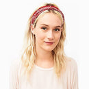 Jesries 12 Pack Headbands for Women Boho Printed Non Slip Hair Band Sport Yoga Running Elastic Sweat Hair Wrap for Girls