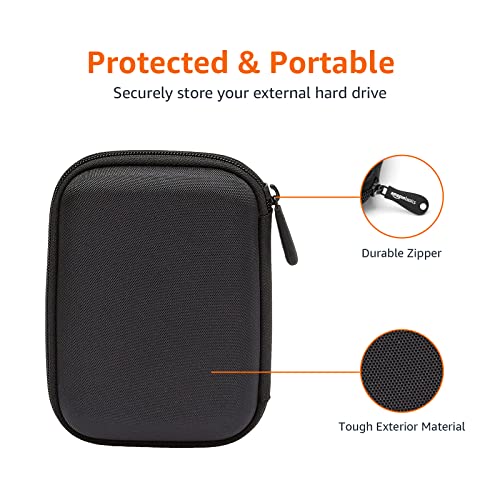 Seagate 2TB Expansion Portable HDD & Amazon Basics External Hard Drive Case