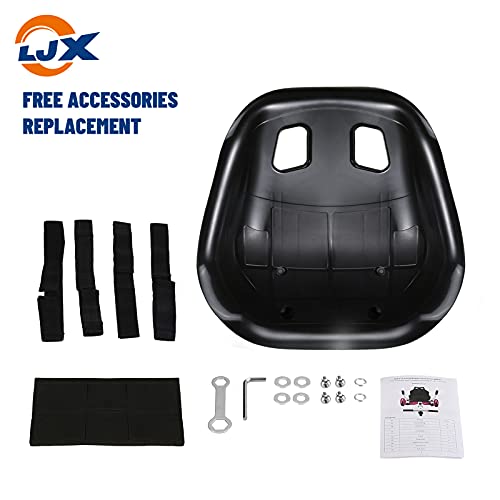 LJX Hoverboard Seat Attachment, Go Kart, Hoverboard Accessories for 6.5” 8” 10” Hoverboard, Wider Seat, Suitable for All Ages (Pink)