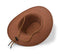 UltraKey Cowboy Hat, Sun Hat Faux Felt Leather Suede Travel Cap Western Hat Outdoor Sun Protect Brown