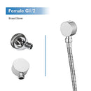 Decaura WELS Twin Hose Shower System 9" Rain Shower Head Set Sliding Rail 3-Mode Handheld Shower Head 2 in 1 Set (Round Head Chrome)