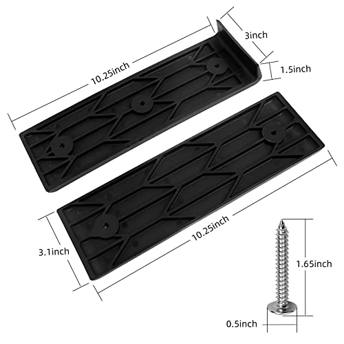 NOVINO 16PCS Boat Trailer Bunk Slide Pads and 4PCS Boat Trailer Glide Bunk Enders for Launching & Loading Boat on/Off Trailer Easier, 3" x 10" Boat Trailer Bunk Slicks