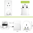 LENCENT 2X AU to UK Plug Adapter, Grounded Australian Visitors Travel Converter, Converts All Type I Plugs from UK Ireland Britain Scotland and More (Type G)
