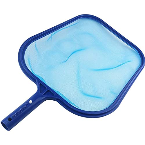 Sunnyglade Swimming Pool Cleaner Supplies/Professional Heavy Duty Pool Leaf Rake Fine Mesh Frame Net/Swimming Pool Cleaning Leaf Skim Net (Blue)