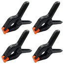 BEZANU Spring Clamps, 4 PCS Heavy Duty Backdrop Clips for Photography, Photo Studio, Wood Working (10cm/4in)