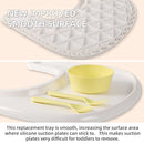 LuQiBabe Baby High Chair Tray Compatible with Stokke Tripp Trapp Chair with Smooth Surface and Strong Suction Power - Made with Food-Safe Plastic (BPA BPS BPF Lead and Phthalate Free) - White