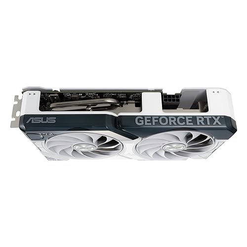 ASUS Dual GeForce RTX 4060 Ti White Edition 8GB GDDR6 (PCIe 4.0, 8GB GDDR6, DLSS 3, HDMI 2.1A, DisplayPort 1.4A, 2.5-Slot Design, Axial-tech Fan Design, 0dB Technology, and More)