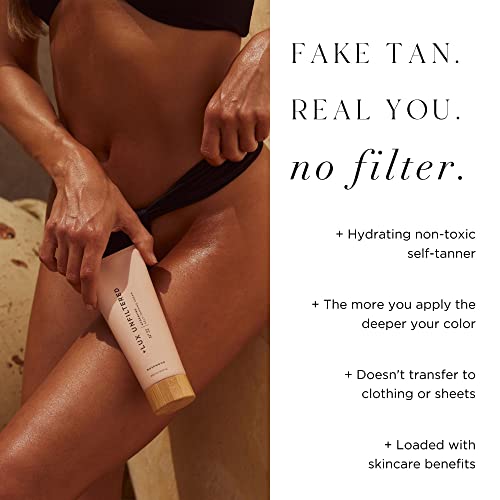 + Lux Unfiltered N°32 Gradual Hydrating Self Tanner In Rosewood - Self Tanning Lotion With No Mess - Gradual Self Tanner - Self Tanners Best Sellers