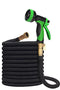 H₂G Collapsible Garden Hose 150ft | Superior Strength Expanding Lightweight Water Shrink Hose 150 ft | Expandable Non Kink Flexible Black Shrinking Flex Hose | 3/4 & 1 inch Brass Connectors | 10 Mode Sprayer