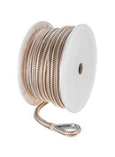 Seachoice Boat Anchor Rope, Double-Braid, Nylon, Achor Line, 1/2 in. X 100 Ft, Gold/White