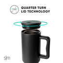 Simple Modern 40 oz Tumbler with Handle and Straw Lid | Insulated Cup Reusable Stainless Steel Water Bottle Travel Mug Cupholder Friendly | Gifts for Women Men Him Her | Trek Collection | Winter White