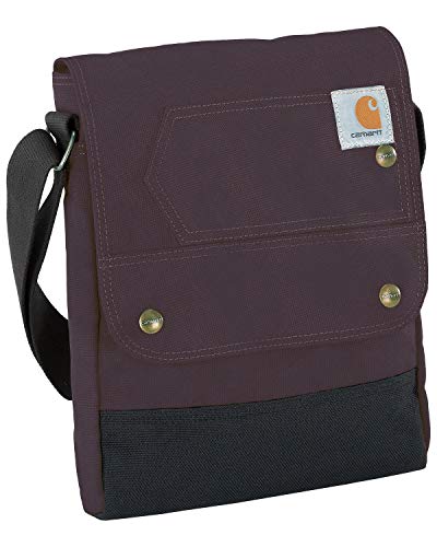 Carhartt Women's, Durable, Adjustable Crossbody Bag with Flap Over Snap Closure, Wine
