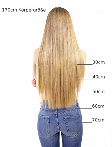 Hair2Heart 10 x 2.5g Premium Tape Straight Human Hair Extension, Burgundy, 50 cm Length