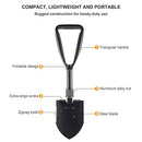 CO-Z Mini Folding Shovel High Carbon Steel, Portable Lightweight Outdoor Tactical Survival Foldable Mini Shovel, Entrenching Tool, Camping, Hiking, Digging, Backpacking, Car Emergency