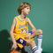FUTERLY Kids Basketball Kit - 2-Piece Sleeveless Kids Basketball Jersey Shirt - Cool Basketball Kids Outfit for 4 5 6 7 8-14 Years Old Kids Boys Childs Gifts, Yellow, 8-10 Years