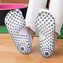 YUEDGE Pilates Socks with Grips for Women Non-Slip White Ankle Yoga Socks Grip Socks for Barre, Dance, Ballet, Workout with Arch Support Size 7-10