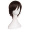 MapofBeauty Men's Short Straight Wig Cosplay Costume Wig (Dark Brown)