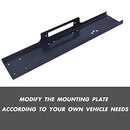 Winch Mounting Plate Steel Universal Plate Cradle 8000lb-17500lb Trucks Winch Mount Recovery Winches