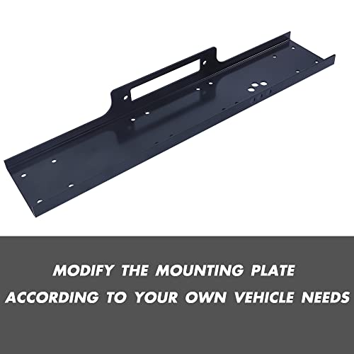 Winch Mounting Plate Steel Universal Plate Cradle 8000lb-17500lb Trucks Winch Mount Recovery Winches