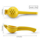 ZEYUAN Manual Juicer Citrus Lemon Squeezer,Fruit Juicer Lime Press Metal,Professional Hand Juicer Kitchen Tool(yellow）