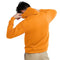 Hanes Men's Pullover EcoSmart Fleece Hooded Sweatshirt, Safety Orange, X Large