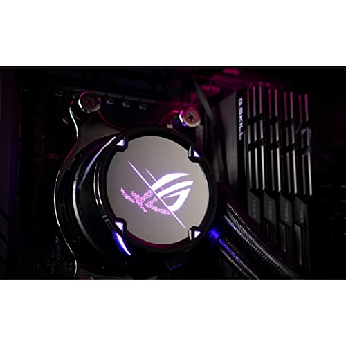 ASUS ROG Strix LC II 360 ARGB All-in-one AIO Liquid CPU Cooler 360mm Radiator, Intel LGA1700, 115x/2066 and AMD AM4/TR4 Support,Triple 120mm 4-pin PWM Addressable RGB Radiator Fans