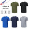 ZENGVEE 5 Pack Men's Workout Running Shirts Athletic Gym Tops Quick-Dry Moisture Wicking Breathable Sport Tee Crew Neck Short Sleeve T-Shirts for Outdoor Sportswear(510-Black Grey Green Navy Blue-XL)
