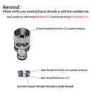 Dishwasher,Washer Snap Coupling Adapter,Shower Hose, Garden Hose(3/4GHT) Quick Connection, for Bathroom/Kitchen,Sink to Hose Adapter Faucet Hose, Sink Quick-fit Attachment (Quick-Connect)