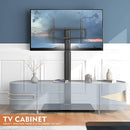 Universal TV Stand with Mount 80 Degree Swivel Height Adjustable and Tilt Function for 27 to 55 inch LCD, LED OLED TVs,HT1002B