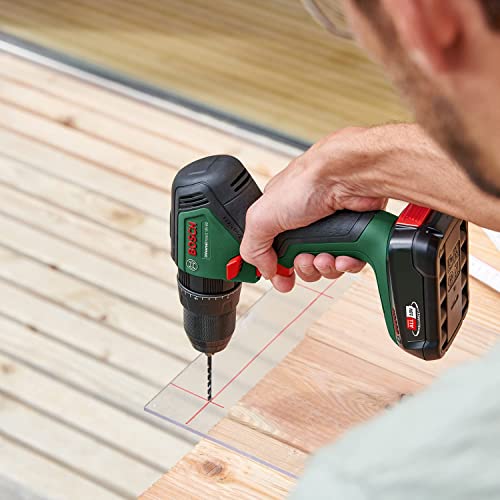 Bosch Home & Garden 18V Cordless Brushless Impact Hammer Drill Driver With 2.5Ah Battery, Charger and Case, 2 Speed, 20 Torque Settings, 60Nm, 13mm Metal Chuck