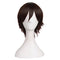 MapofBeauty Men's Short Straight Wig Cosplay Costume Wig (Dark Brown)