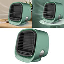 PETSOLA Portable Air Cooler Fan Desktop Cooling Air Conditioner Humidifier - Green, 16.6cm