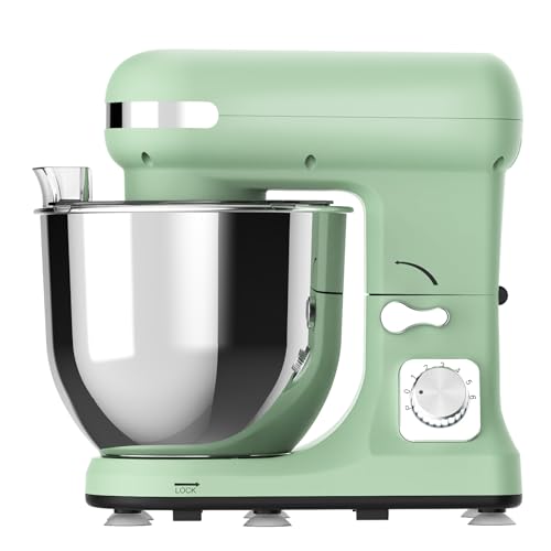 ADVWIN Stand Mixer, 1400W 6.5L Kitchen Food Mixer, 6 Speed with Tilt Head Pulse Electric Mixer, Home Stand Mixer for Housewives, Can Make Dough& Mix Food& Whip Egg Whites/Cream/Butter Chef Machine