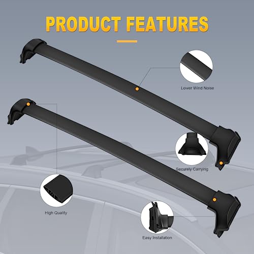 OCPTY Roof Rack Cross Bars Fit for Honda CRV 2017 2018 2019 2020 2021 2022 Cargo Bars for Cargo Carrier Bag Luggage Kayak Canoe Bike Snowboard Skiboard