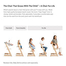 Tripp Trapp Chair from Stokke, White - Adjustable, Convertible Chair for Toddlers, Children & Adults - Convenient, Comfortable & Ergonomic - Classic Design