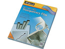 Apollo Plain Paper Copier Transparency Film, Black On Clear, Box of 100