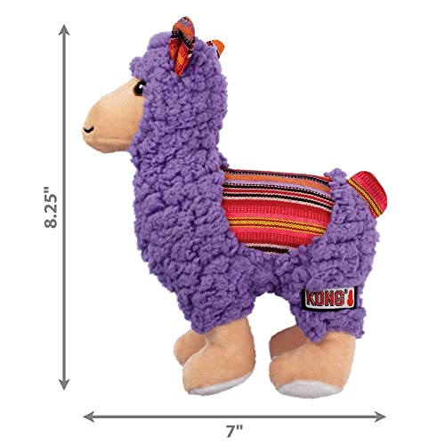 KONG - Sherps Llama - Indoor Cuddle Squeaky Plush Dog Toy - for Medium Dogs