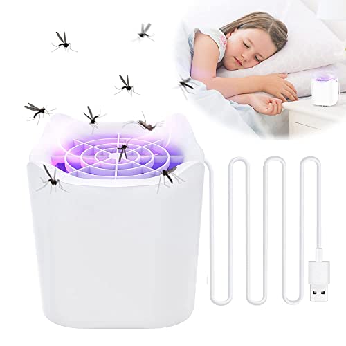 Mosquito Killer Lamp, UV Insect USB Charge Fly Zapper, Bug Zapper, Portable Electric Bug Zapper Trap, for Camping, Bedroom, Home, Safe Kids