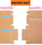 Corrugated Cardboard Shipping Boxes, 100x100x20mm (4"x4"x0.8") Small Parcel Boxes, Packaging Mailing Boxes for Business, Posting, Large Letter Packet Shipping, Storing or Gift(Pack of 10)