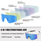 Polarized Cycling Sunglasses Double Wide Polarized Mirrored for Running Golf Fishing Hiking Baseball Running Glasses for Cycling Men Women (KD-C4)