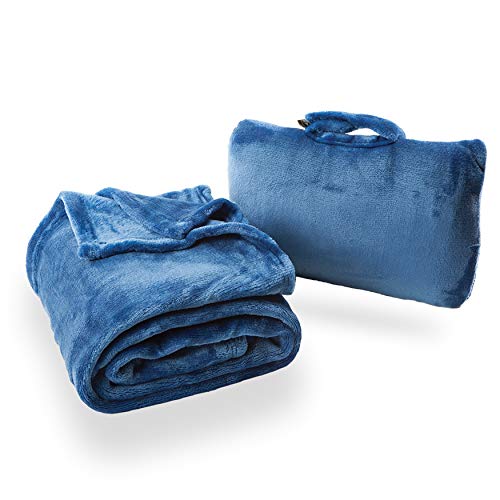 Cabeau Fold 'n Go Travel Blanket - Royal