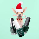 OPI Infinite Shine, Opaque Shimmer Finish Green Nail Polish, Up to 11 Days of Wear, Chip Resistant & Fast Drying, Holiday 2023 Collection, Terribly Nice, Peppermint Bark and Bite, 0.5 fl oz