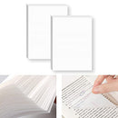 100pcs Transparent Sticky Notes, Clear Post It Notes 70mm*95mm Self-Stick Note Pads Clear Sticky Notes Self Adhesive Removable Transparent Post It Notes for Students, Learning, School, Home, Office