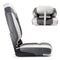 NORTHCAPTAIN S1 Deluxe High Back Folding Boat Seat,Stainless Steel Screws Included,Light Grey/Charcoal(2 Seats)