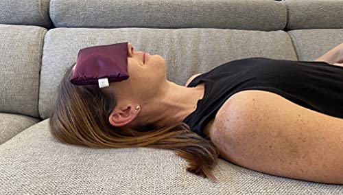 Zen Nation Yoga Eye Pillow- Lavender and Flaxseed - Includes Washable Cover - for Dry Eyes, Yoga, Relaxation, Sleep, Stress Relief, Aromatherapy. All Natural